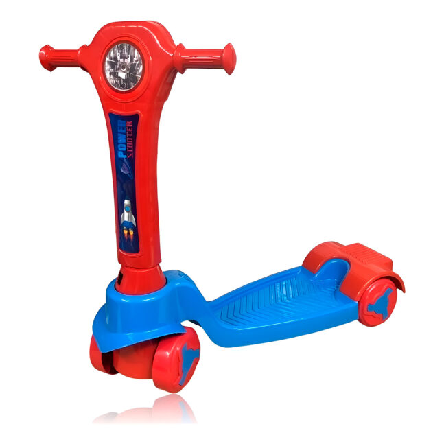 Patinete Infantil Dobrável Brinquedo Criança Diversão Cor:Vermelho