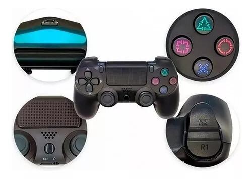 Controle Sem Fio Para Playstation 4 Pc Wireless Bluetooth 5.0 - Preto