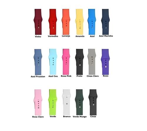 Pulseira Silicone 38|40|41Mm - Vermelho