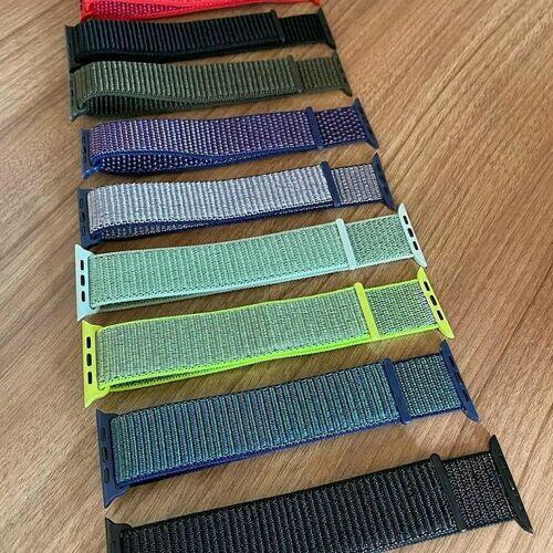 Pulseira Nylon Velcro 38|40|41Mm - Preto