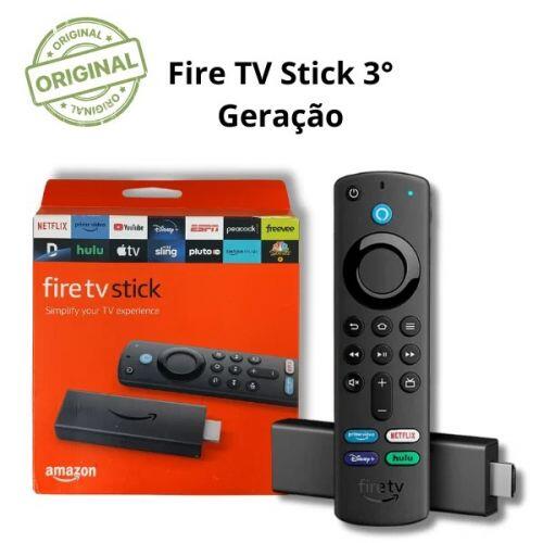 Fire Tv Stick 3º Geração Controle Com Comando De Voz Alexa