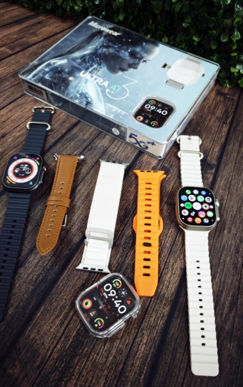 Smartwatch Ultra 3 Ai 5G 2/16Gb Amoled Com Chip Android Camera Wifi - Preto