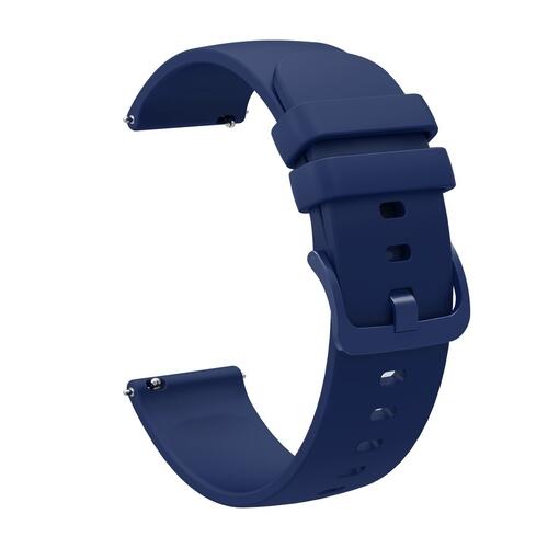 Pulseira Silicone Fivela 22Mm - Azul