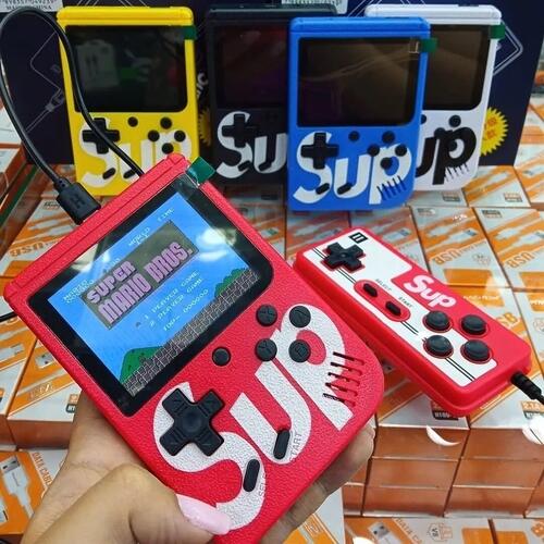 Mini Vídeo Game Portátil Com Controle 400 Jogos Clássico - Branco